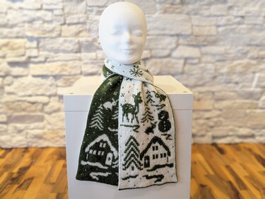 Scarf "Winter Fairy Tale" - Double knitting pattern - Image 7