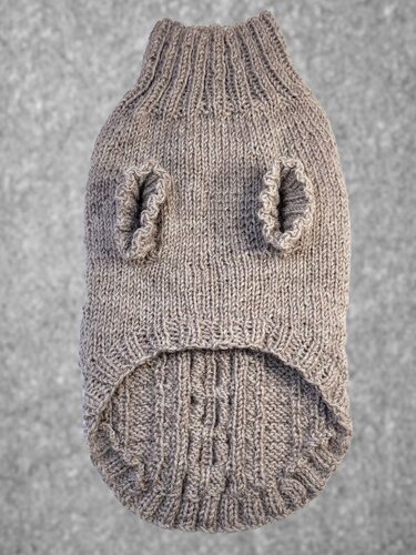 Strickanleitung Hundepullover Tweed Woof - Bild 6