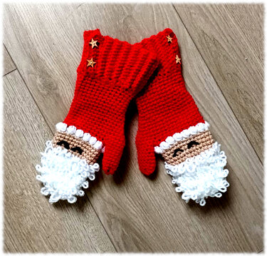 Fäustlinge Nikolauszauber Kindergröße bis XL - Häkeln