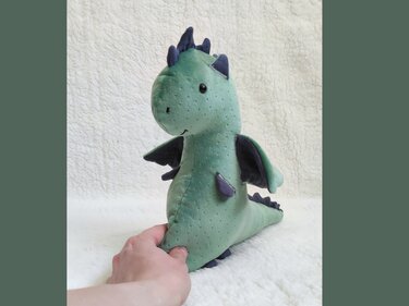 Schnittmuster Kuscheltier Drache - Nähen