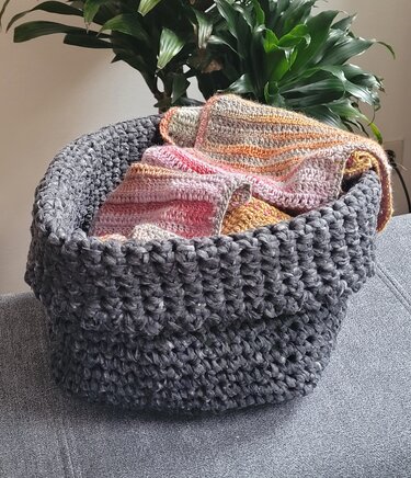 gehäkelter Projektkorb "Creative" - Häkeln