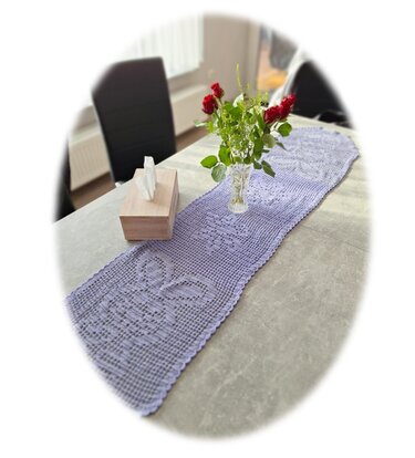 Tischläufer Osterhasi - Filethäkeln