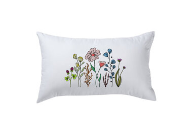 Stickdatei Blumenwiese Nr. 1 in vier Größen, Sommer, Frühling, Wildblumen - Sticken