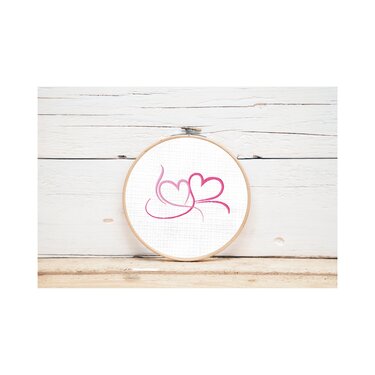 Stickdatei Herz Doppelherz 10x10 13x18 Hochzeit Liebe Valentinstag Hochzeit - Sticken