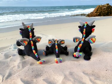 Akiro the dragon - Crochet