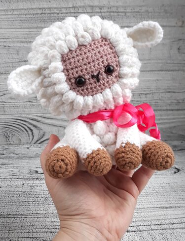 Lamb crochet pattern, Montessori baby toys, My first Easter