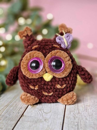 Crochet low sew plush amigurumi owl - Image 6