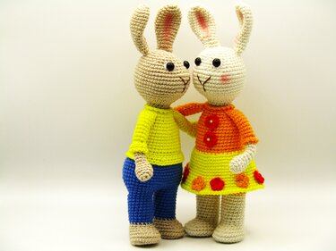 Häkelanleitung Hase Hobsel und Hobselinchen