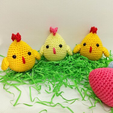 Crochet easter Chicken, Easter Eg - Easterdecor