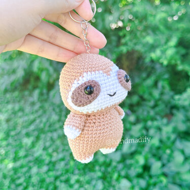 Sloth Keychain - Crochet