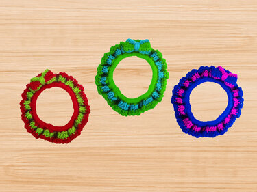 Crochet Hair Scrunchie pattern