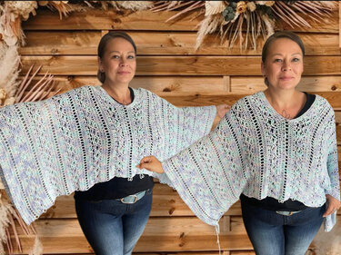 Vario Poncho Pulli-Häkelanleitung für einen vielseitigen Hingucker - Bild 3