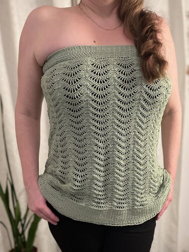 Crcohet Pattern  Strapless Summer Top - Crochet