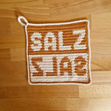 Häkelanleitung Topflappen Salz