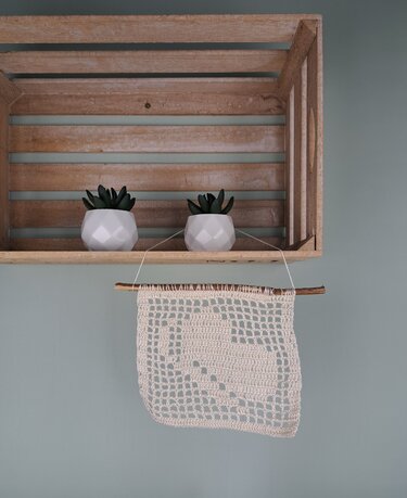 Butterfly Wall Hanger / Wall Decoration - Crochet