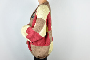 Häkelanleitung Oversize-Jacke SANNE (S-L & XL-XXL) mit Taschen - Bild 7