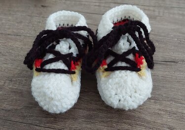 Baby Fußballschuhe - Häkeln