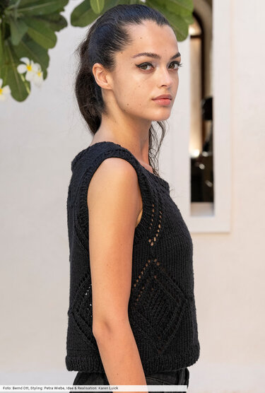 Top mit Ajourrauten - Bild 4