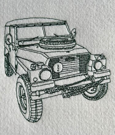 Stickdatei Geländewagen 20x30 - Sticken