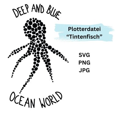 Plotterdatei "Oktopus" SVG - Plotting