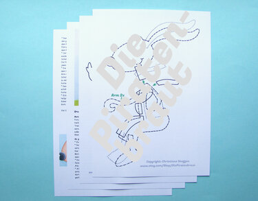 Bastelvorlage Fensterbild Osterhase auf dem Roller, Fensterbild Ostern - Basteln