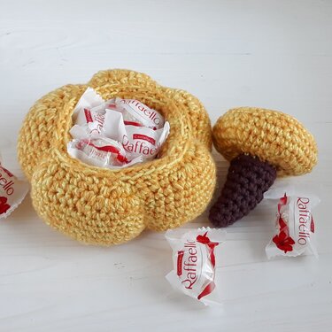 Decorative box pumpkins crochet pattern, Friendsgiving decor, Thanksgiving