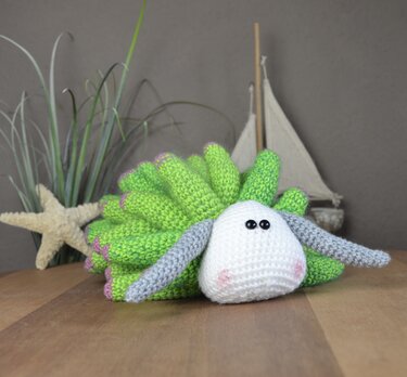 Leaf sheep snail, Sea slug, big Amigurumi, underwaterwourld, sea animal - Image 3