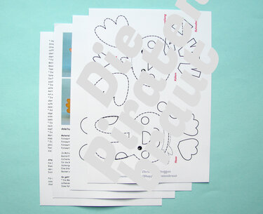 Bastelvorlage Osternester aus Dosen, Dosennester für Ostern - Basteln