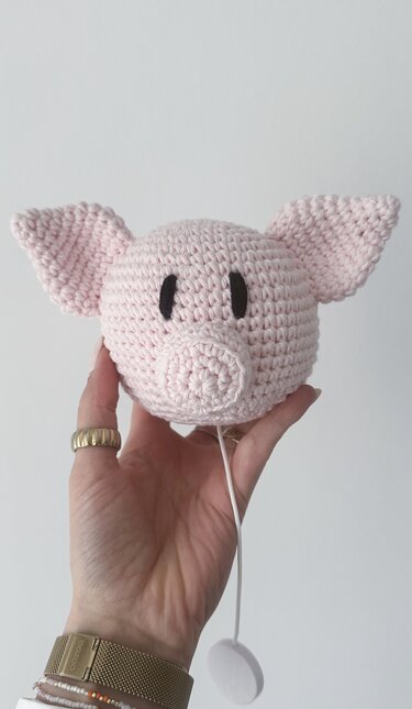 Music Box Sminey the Piggy - Crochet Pattern / German & English