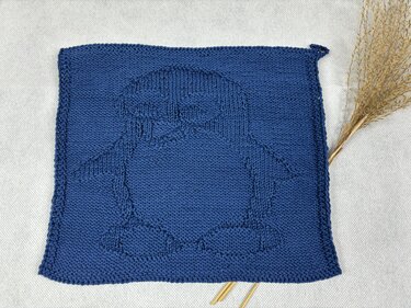 Washcloth / Cuddle Cloth Peaping Knitting Pattern