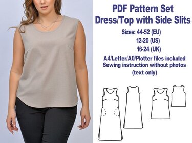 Free Dress Pattern Maxi Dress Pattern Free PDF Dress Pattern Top Pattern - Sewing
