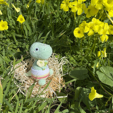 Baby Dinosaur Crochet Pattern, Crochet Easter Decoration Amigurumi Dino Egg