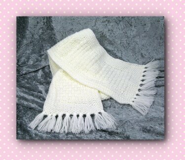 Strickanleitung Schal Isa in Strukturmuster