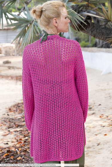 Longjacke im Netzmuster - Bild 5