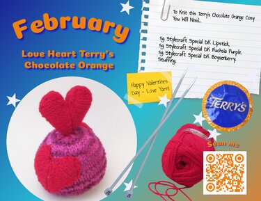 TeaCosyFolk's Love Heart Chocolate Orange Cosy Knitting Pattern
