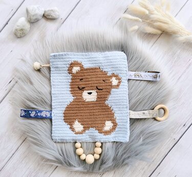 crochet instruction PDF crackle cloth bear crochet children's room instruct