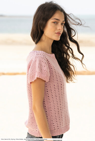 Häkelshirt mit Rippenbündchen - Bild 2
