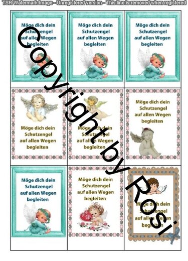 Kärtchen Beilage für Schutzengel Sorgenwürmchen - Bild 2