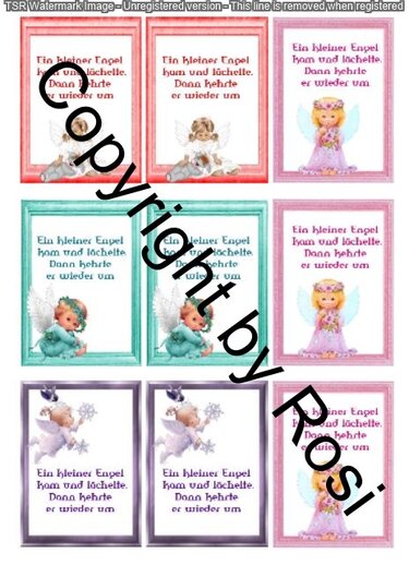 Sternenkinder Kärtchen zum Beilegen der Sorgenwürmchen - Basteln