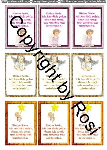 Sternenkinder Kärtchen zum Beilegen der Sorgenwürmchen - Basteln