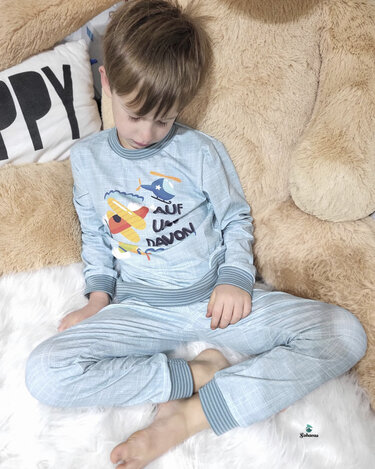 Schlafanzug + Nachthemd "JARO&LUNA" (86-164) - Schnittmuster und Anleitung - Nähen