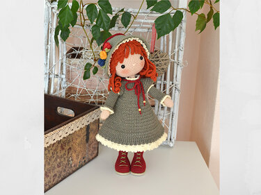 Amigurumi Puppenmuster häkeln, Häkelspielzeug, Agneshka Puppe - Bild 6