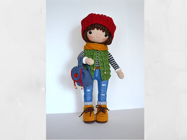 Häkelanleitung für Amigurumi Puppe Häkelanleitung Häkelmädchenpuppe KIRA - Bild 4