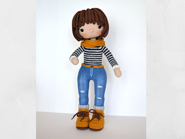 Häkelanleitung für Amigurumi Puppe Häkelanleitung Häkelmädchenpuppe KIRA - Bild 8