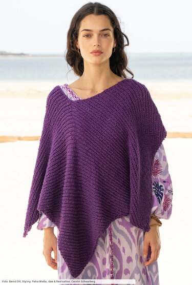 Asymmetrischer Poncho - Bild 5