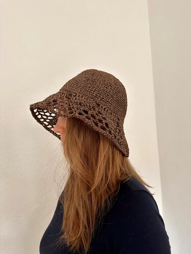 summer hat, bucket hat, sun hat, crochet pattern
