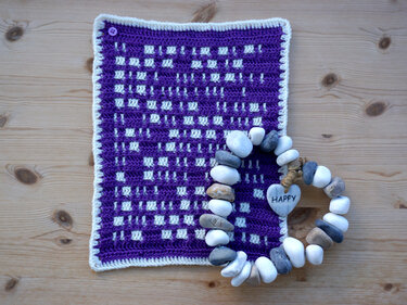 Anleitung Häkelmuster "Morse", versteckte Botschaft - Häkeln