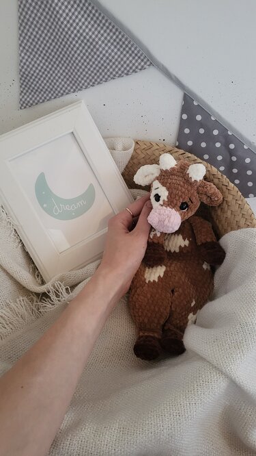 Häkelanleitung Schnuffeltuch Kalb "Milli" | Häkeltier | Sprache: Deutsch - Bild 2