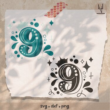 9. Geburtstag - Plotterdatei Geburtstagszahl für T-Shirt - Geburtstagsshirt - Bild 2