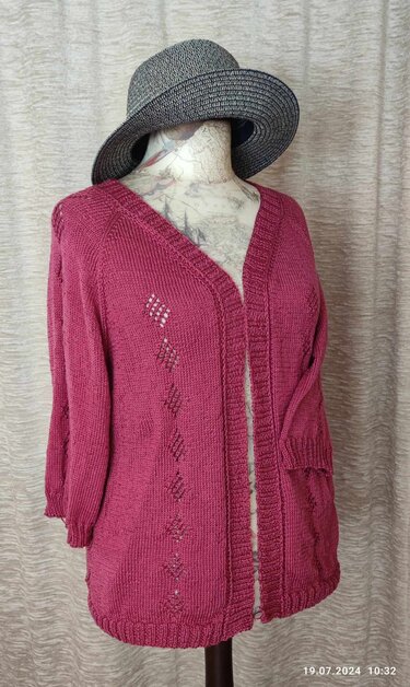 tolle Damen-RVO-Ajour-Jacke "Indians Summer" Größe S-5XL und größer - Bild 6